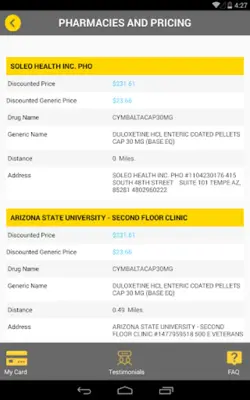 Stanley Drug Card android App screenshot 3